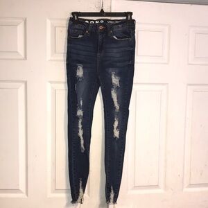 Juniors Distressed Skinny Jean Leggings